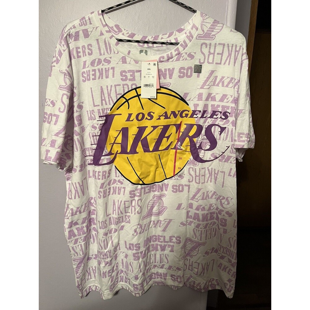 NBA Women's Los Angeles Lakers Logo Shirt Size XXL White